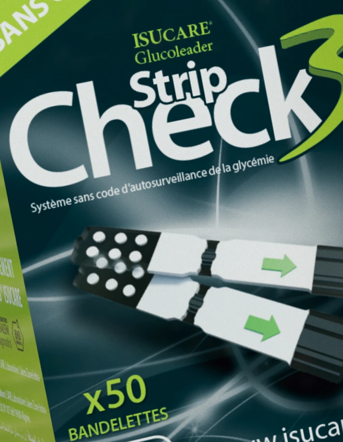 Strip check3 - 50 bandelettes 25 lancettes